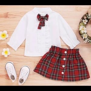 Toddler Plaid Holiday Set